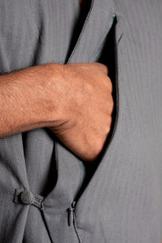 Nehru Shacket Grey image 4